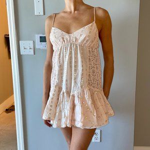 Sunday St Tropez Light Pink Heart Beach Cover Up | Size S